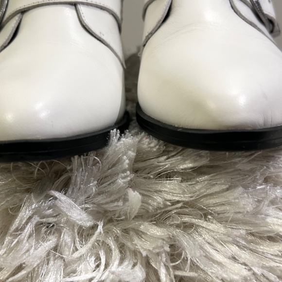 STEVE MADDEN -WHITE  BARK LOW HEEL WESTERN POINTED TOE ANKLE BOOTS - Picture 6 of 16